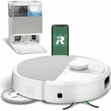 Irobot Robot sprzątający iRobot Roomba Plus 505 Combo Robot + AutoWash Dock, Bagless, White, Round, 3 wheel(s), Charging, Purification, Roller brush & Side brush
