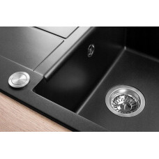 Concept Solution Zlewozmywak Concept DG00C50bc  kuchenny granitowy bez ociekacza CZARNY