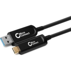 Microconnect Kabel USB MicroConnect USB-A - USB-C 10 m Czarny (MC-USB3.2CA10OP)