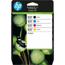 HP 937 czteropak czarny + kolory