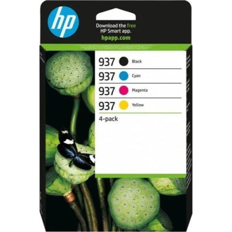 HP 937 czteropak czarny + kolory