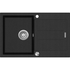 Concept Solution Zlewozmywak Concept DG10C45bc Zlewozmywak kuchenny granitowy z ociekaczem CZARNY