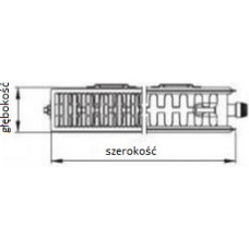 Kermi Grzejnik Therm X2 Profil-V 22 600x1100mm FTV220601101R1K