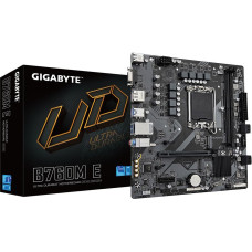 Gigabyte B760M E Motherboard - Supports 14th Gen. Intel Core CPUs, 6+1+1 phases VRM, up to 7200MHz DDR5 (OC), 2xPCIe 4.0 M.2, 1 GbE LAN, USB 3.2 Gen 1