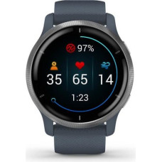 Garmin Venu 2 3.3 cm (1.3") AMOLED 45 mm Digital 416 x 416 pixels Touchscreen Silver Wi-Fi GPS (satellite)