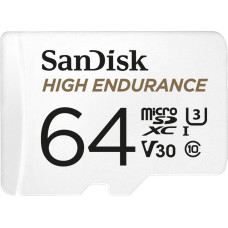 Sandisk High endurance microsdxc 64gb v30 z adapterem (rejestratory i monitoring)