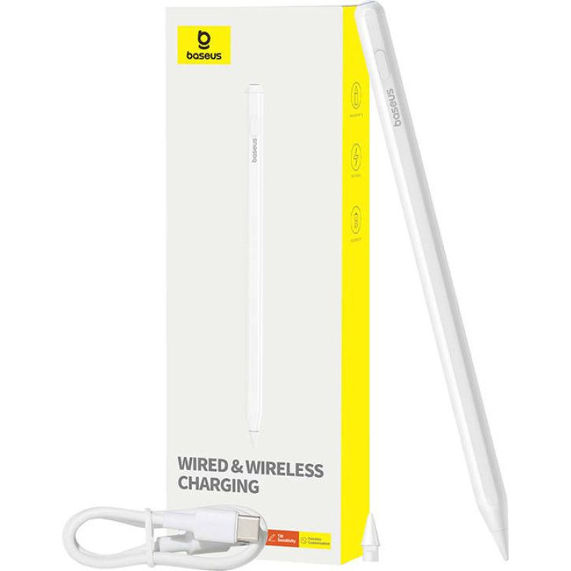 Baseus Active stylus Baseus Smooth Writing Series with wireless and cabled charging (White)