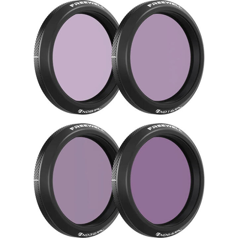 Freewell set of 4 ND/PL filters for DJI Osmo Action 5 Pro