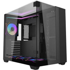 Darkflash TH285 computer case (black) + 4 fans