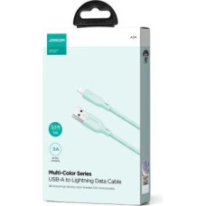 Joyroom USB - Lightning Cable Multi-Color Series A14, 480mb/s, 3A, 1.2m, Green (SA34-AL3)