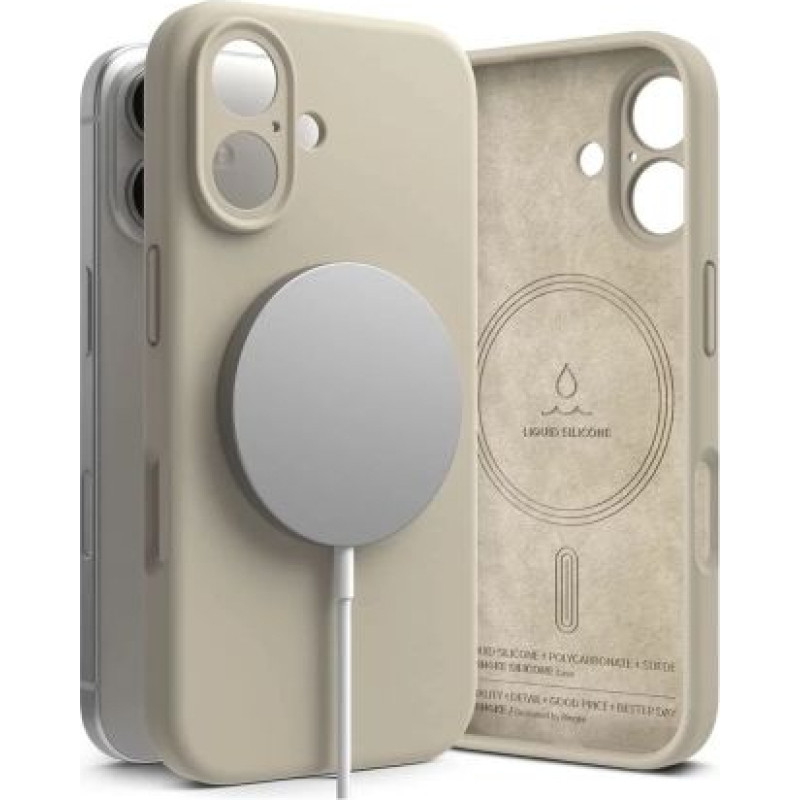 Ringke iPhone 16 Case Silicone Magnetic Stone