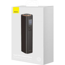 Baseus Car Tool Super Mini Inflator Tyre Pump 15sec Fast Inflation, 4 Tires in 25 Minutes, Black (CRCQ000001)