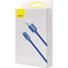 Baseus Lightning Crystal Shine Cable Series Fast Charging Data Cable 2.4A 1.2m Blue (CAJY000003)