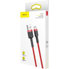 Baseus Micro USB Cafule Cable 1.5A 2m Red + Red (CAMKLF-C09)