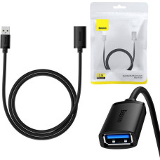 Baseus USB 3.0 Extension cable Baseus male to female, AirJoy Series, 1m (black)