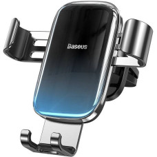 Baseus Glaze gravitational car holder for ventilation grid, aluminum (black)