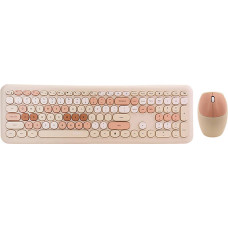 Mofii 666 2.4G Wireless Keyboard + Mouse Set (beige)