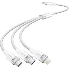 Vention USB 2.0 A to 3in1 3A cable Vention CTPWG 1.5M (white)