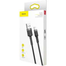 Baseus Lightning Cafule Cable 2.4A 0.5m Gray + Black (CALKLF-AG1)