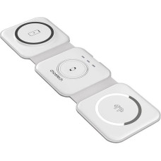 Choetech T588-F 3in1 Magnetic Wireless Charger 15W (white)