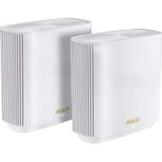 Asus zenwifi ax (xt9) ax7800 2er set weiß tri-band (2.4 ghz/5 ghz/5 ghz) wi-fi 6 (802.11ax) biały 4 wewnętrzne