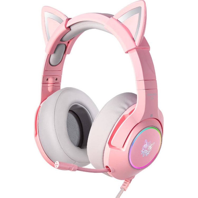 Onikuma K9 Pink RGB Gaming Headphones