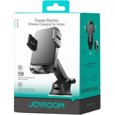 Joyroom Car Mount Magnetic Wireless Charger 2-in-1 (Dasboard and Version) 4.6 - 6.8 inch 15W, Black (JR-ZS219-DASH)