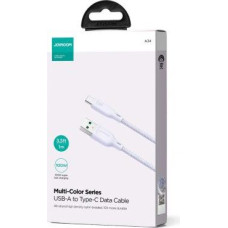 Joyroom USB - Type-C Multi-Color Series Fast Charging and Data Cable, 100W, 1m, Purple (S-A34)