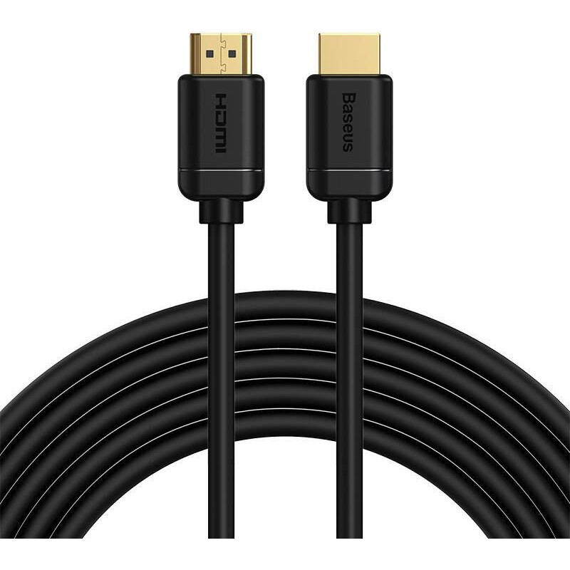 Baseus 2x HDMI 2.0 4K 60Hz Cable, 3D, HDR, 18Gbps, 5m (black)