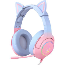 Onikuma K9 Pink and Blue Gaming Headphones