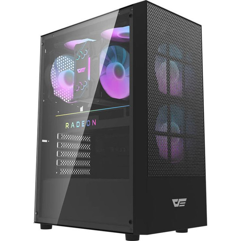 Darkflash A290 computer case (black) + 3 fans