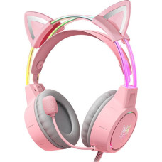 Onikuma X15Pro Gaming Headphones Pink/Cat Ears
