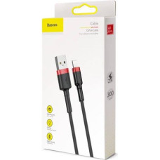 Baseus Lightning Cafule Cable 2A, 3m Red/Black (CALKLF-R91)