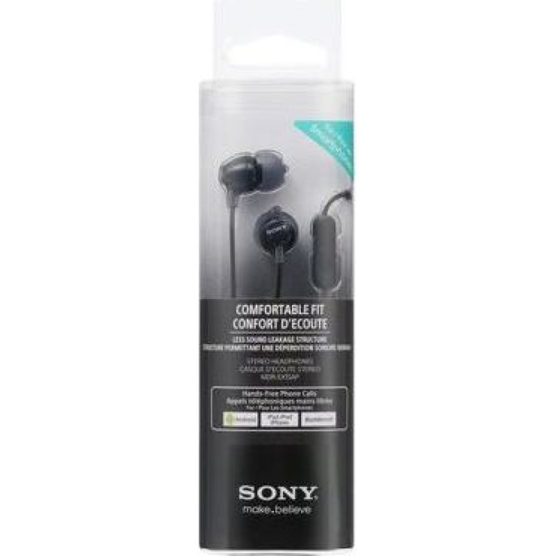 Sony MDR-EX15AP In-Ear Earphone with Microphone Black EU