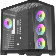 Darkflash Darflash FT418 PRO computer case + 7 aRGB fans (black)