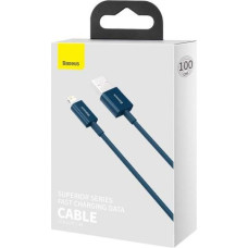 Baseus Lightning Superior Series cable, Fast Charging, Data 2.4A, 1m Blue (CALYS-A03)
