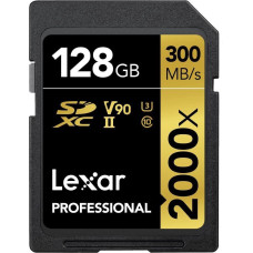 Lexar SDXC 128GB Professional 2000x UHS-II U3 ( 260/300 MB/s )