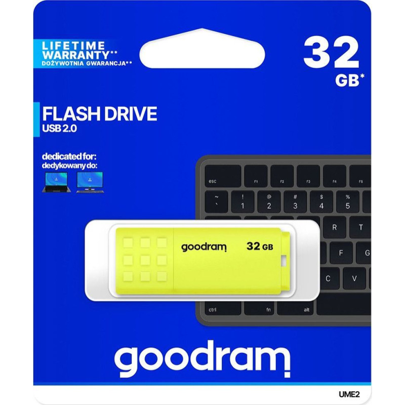 Goodram 32GB UME 2 ż&oacute;łty