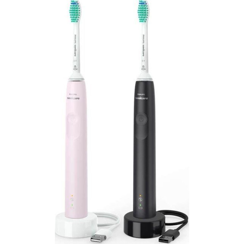 Philips Sonicare 3100 HX3675/15 czarny/r&oacute;żowy