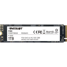Patriot Dysk SSD Patriot P300 1TB M.2 2280 PCI-E x4 Gen3 NVMe (P300P1TBM28)