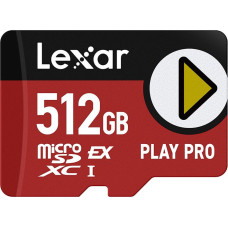 Lexar 512GB microSDXC Express PLAY Pro Express 7.1 UHS-I C10 U3 V30