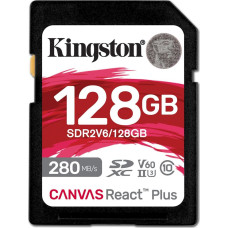 Kingston SDXC 128GB Canvas React Plus SDXC UHS-II 280R/100W U3 V60