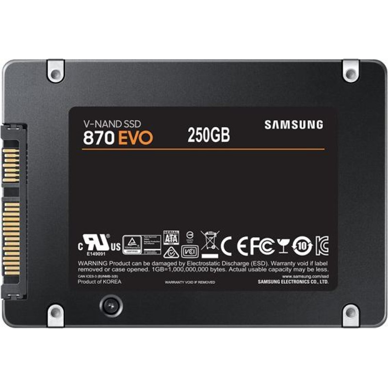 Samsung 870 EVO 250 GB 2.5" Serial ATA III V-NAND
