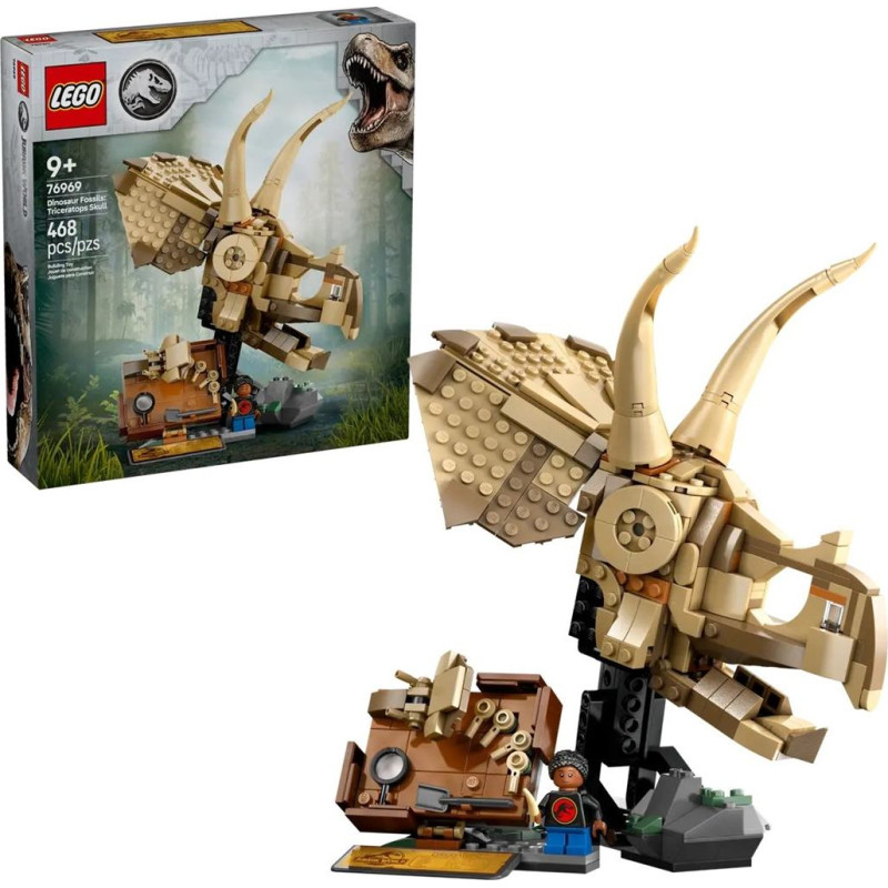 Lego JURASSIC WORLD 76969 Dinozaura fosilijas: Triceratops galvaskauss