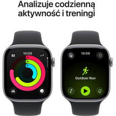 Apple Watch Series 11&nbsp;GPS + Cellular 46mm Space Grey Aluminium Case | Black Sport Band - M/L