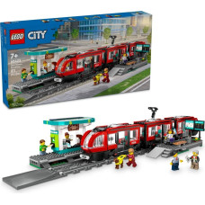 Lego CITY 60423 Pilsētas centra tramvajs un stacija