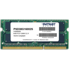 Patriot Memory 8GB PC3-12800 memory module 1 x 8 GB DDR3 1600 MHz
