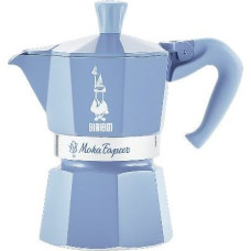 Bialetti Moka Express 3tz Coffee maker set + almond coffee 250 g Blue