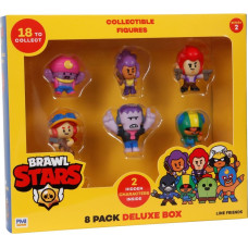 P.m.i. Kids World BRAWL STARS S2 FIGURES -8 PACK DELUXE BOX VER.A