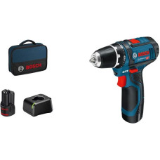 Bosch Akku-Bohrschrauber 12 V Li-Ion 1300 RPM Black, Blue, Red
